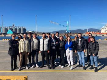 Deniz ve Liman İşletmeciliği öğrencilerimiz Çelebi Bandırma Uluslararası Limanı İşletmesini ziyaret etti
