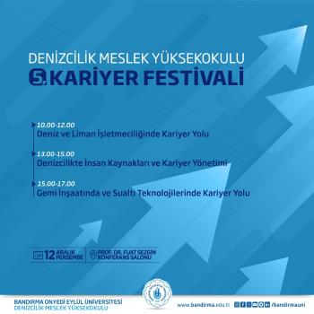 Denizcilik Meslek Yüksekokulumuzda 5. Kariyer Festivali Gerçekleştirildi