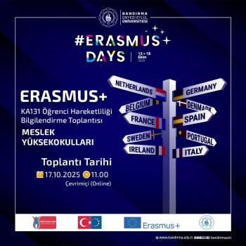 Erasmus+ Days Kapsamında Çevrim İçi Bilgilendirme Toplantıları Düzenleniyor