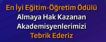 BANÜ En İyi Eğitim-Öğretim Ödülleri Sahiplerini Buldu